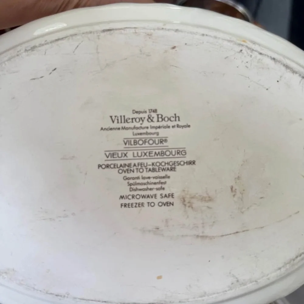 Villeroy & Boch Vieux Luxembourg Tureen Blue Floral Casserole Dish